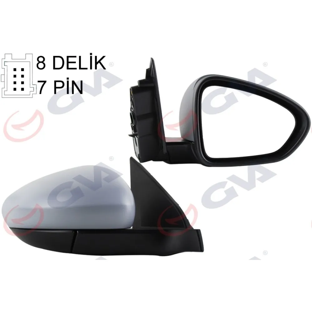 Diş Dikiz Aynasi Sağ Egea 15 Elektrikli Isitmali Sensörlü Astarli Konveks 7 Fiş Vm-6157Ehpsr