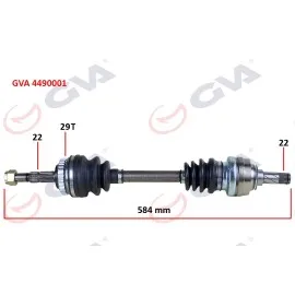 Komple Aks Sol Astra F-Vectra A 1.4I-1.6 16V 92-98 Abs Li 29 Diş 584Mm