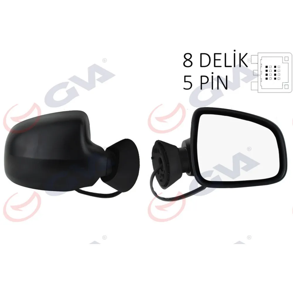 DIŞ DİKİZ AYNASI SAĞ LOGAN SW-MCV 08 ELEKTRİKLİ ISITMALI KONVEKS 5 FİŞ VM-6801EHR