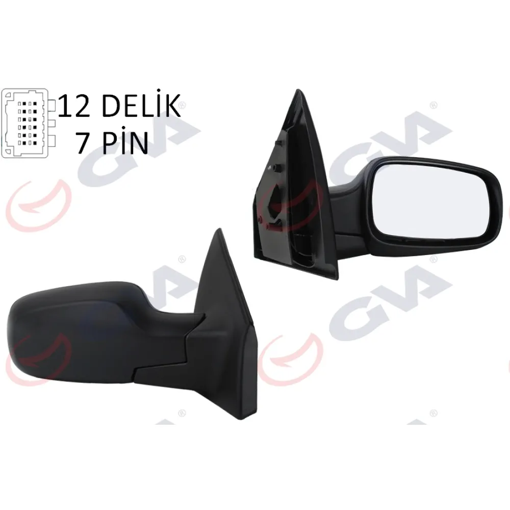 Diş Dikiz Aynasi Sağ Clio 06 Elektrikli Isitmali Sensörlü Konveks 7 Fiş Vm-6136Ehsr