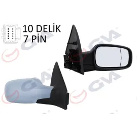 DIŞ DİKİZ AYNASI SAĞ MEGANE 02 ELEKTRİKLİ ISITMALI SENSÖRLÜ ASTARLI ASFERİK 7 FİŞ VM-138EHPSR