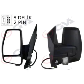 Diş Dikiz Aynasi Sol Transit Custom V362 12 Mekanik Desenli Sinyalli Konveks Vm-6325L 1766580-683Bl5Ja6