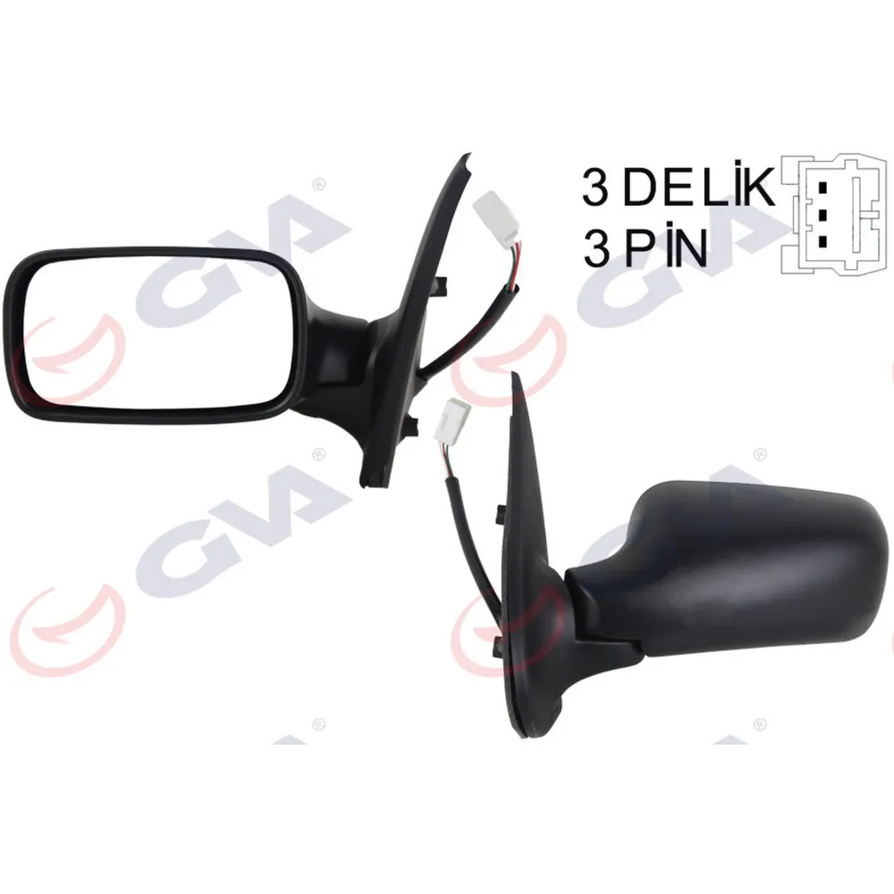 DIŞ DİKİZ AYNASI SOL PALIO 98 ELEKTRİKLİ KONVEKS 3 FİŞ VM-155E-5DL