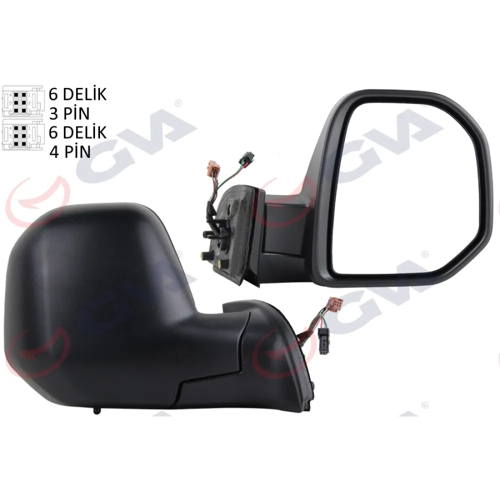 Diş Dikiz Aynasi Sağ Berlingo-Partner 08 Elektrikli Isitmali Sensörlü Konveks Vm-6118Ehsr