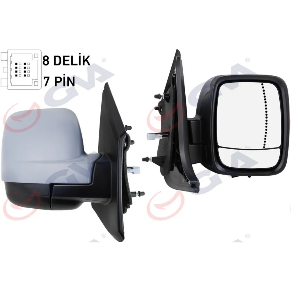 DIŞ DİKİZ AYNASI SAĞ TRAFIC-VİVARO 14 ELEKTRİKLİ ISITMALI SENSÖRLÜ ASTARLI ASFERİK 6 FİŞ VM-976EHPSAR