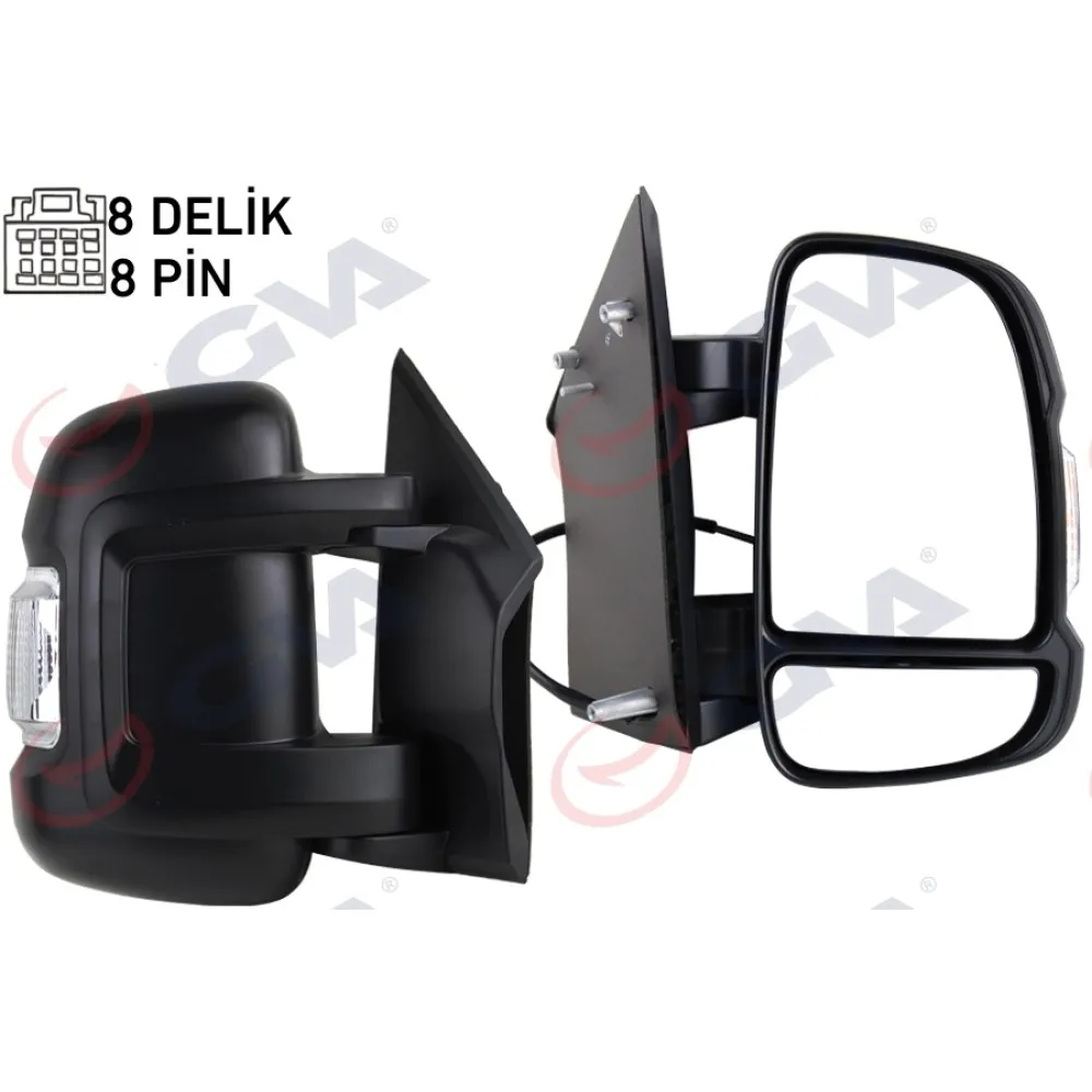 Diş Dikiz Aynasi Sağ Ducato-Boxer-Jumper 06 Elektrikli Isitmali Sinyalli Kisa Kol Konveks 8 Fiş Vm-6201Ehr