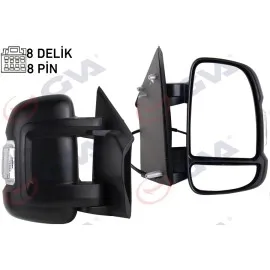 Diş Dikiz Aynasi Sağ Ducato-Boxer-Jumper 06 Elektrikli Isitmali Sinyalli Kisa Kol Konveks 8 Fiş Vm-6201Ehr
