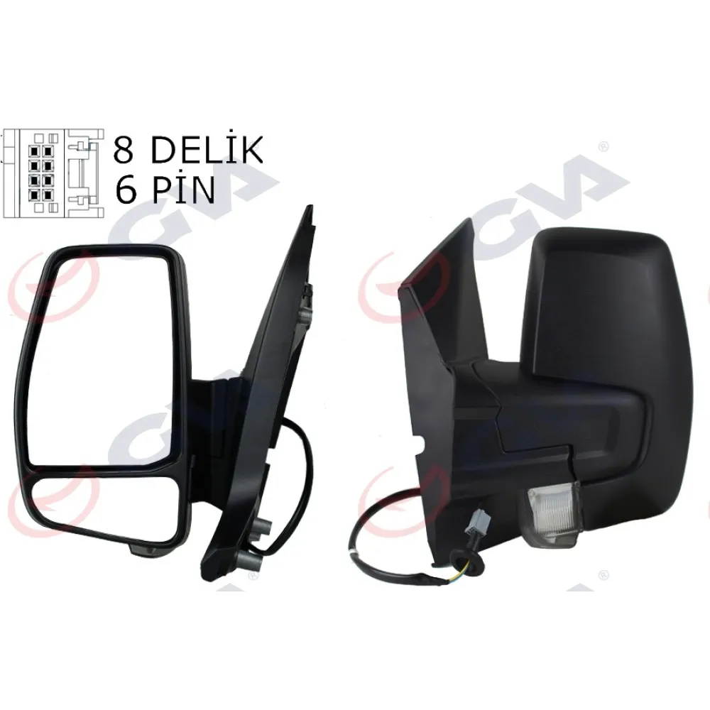 Diş Dikiz Aynasi Sol Transit Custom V362 12 Elektirikli Isitmali Desenli Sinyalli Konveks Vm-6325Rhl 1766580-683Bl5Ja6
