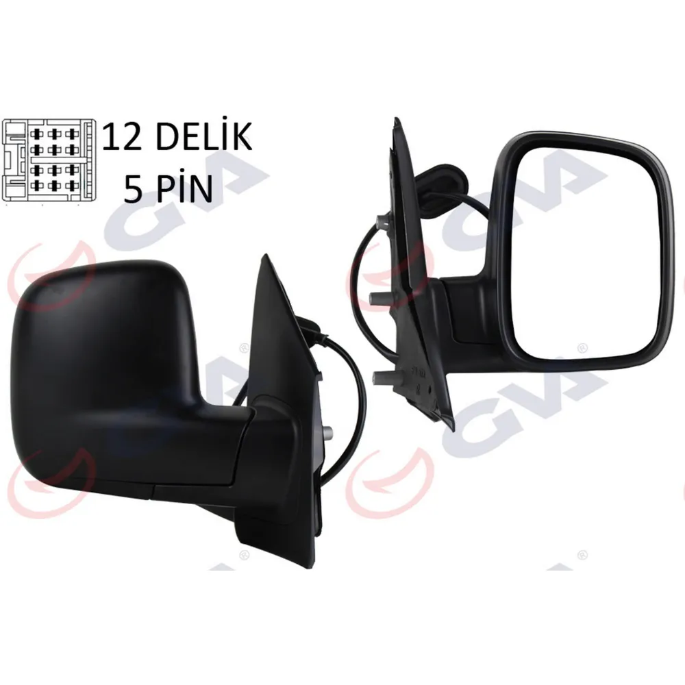 DIŞ DİKİZ AYNASI SAĞ TRANSPORTER T5 MULTIVAN 04 ELEKTRİKLİ ISITMALI KONVEKS 5 FİŞ VM-373EHR