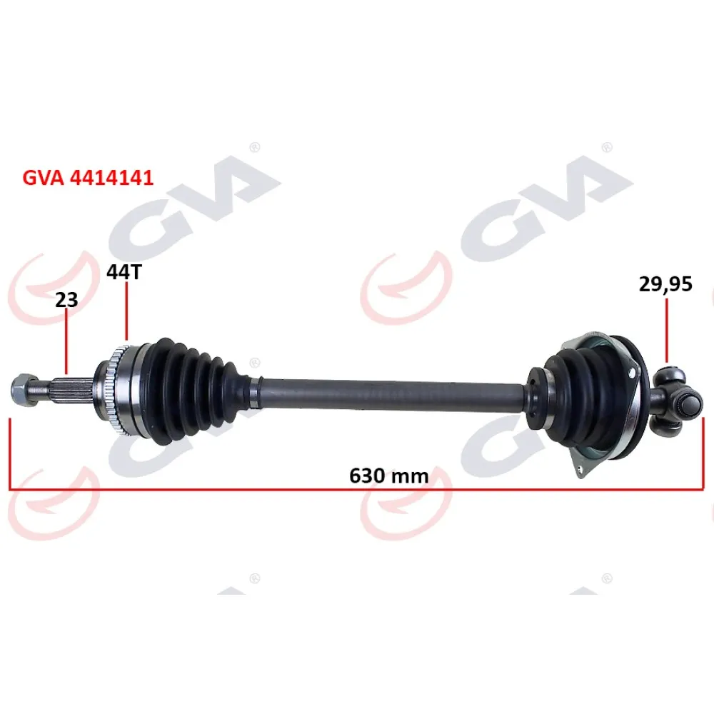 Komple Aks Clio 2-Kangoo 2 1.5 Dci 02 Abs Li 630Mm 44Diş Kalın Freze