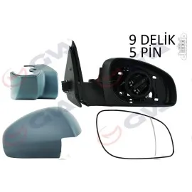 Diş Dikiz Aynasi Sağ Vectra C 03 Elektrikli Isitmali Astarli Asferik 5 Fiş Vm-966Ehpr