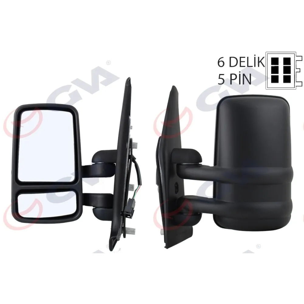 Diş Dikiz Aynasi Sol Master-Movano 95 Elektrikli Isitmali Konveks