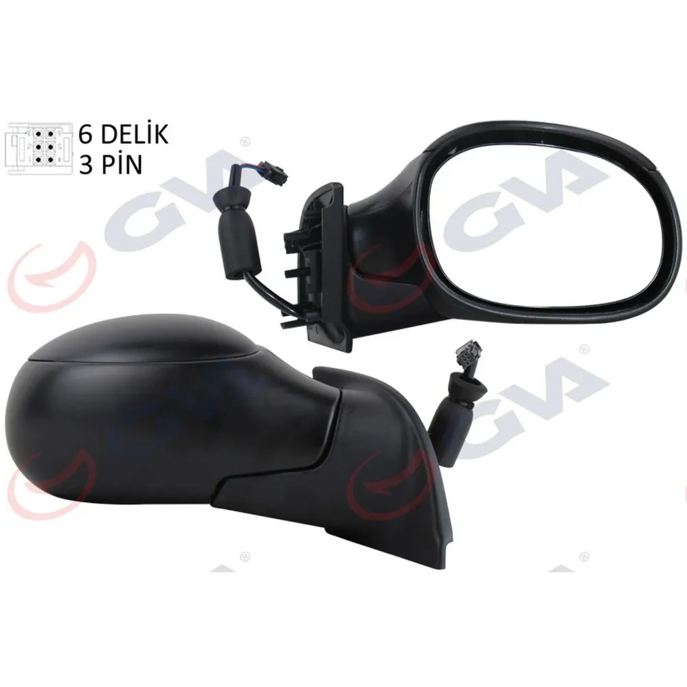 DIŞ DİKİZ AYNASI SAĞ C2 03 ELEKTRİKLİ ISITMALI KONVEKS 3 FİŞ VM-501ER