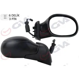 DIŞ DİKİZ AYNASI SAĞ C2 03 ELEKTRİKLİ ISITMALI KONVEKS 3 FİŞ VM-501ER