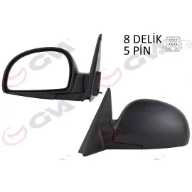 Diş Dikiz Aynasi Sol Accent 03 Elektrikli Isitmali Konveks 5 Fiş Vm-449Ehl