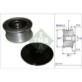 ALTERNATÖR KASNAĞI RULMANLI MERCEDES CLS C219 -E SERISI W211-S211-W212-S212 -S SERI W220-W221