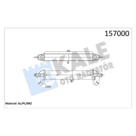 Turbo Radyatörü [ Fiat Doblo 1.9 Jtd 2001- Al+Al ]