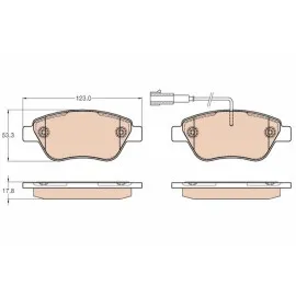 Ön Balata Doblo 1.3 06 Fiorino-G.punto-Bipper-Corsa-Nemo 1.3 06 Linea 1.3 07 Fişli