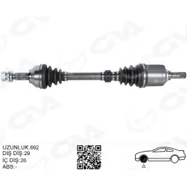 Komple Aks Sol Nissan Qashqai 1.5L K9K J10 06-13 Manuel Vites