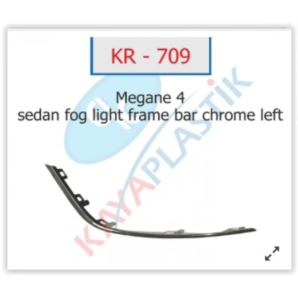 Sis Far Çerçevesi Çitasi Krom Sol Sedan Model Megane 4