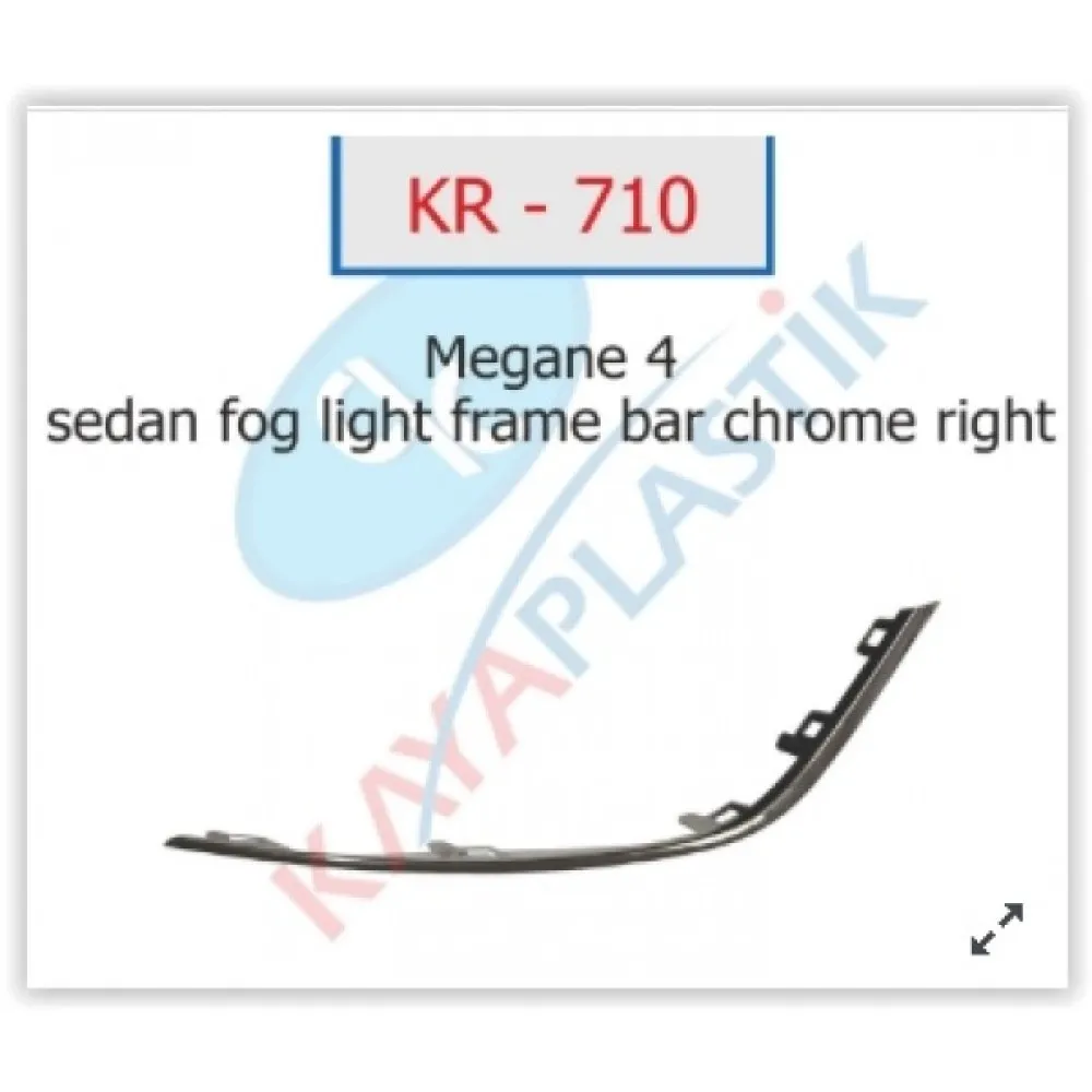 Sis Far Çerçevesi Çitasi Krom Sağ Sedan Model Megane 4