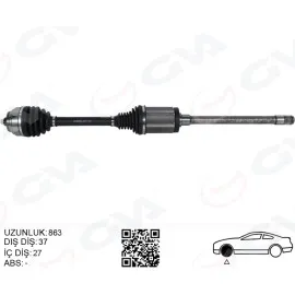 Komple Aks Ön Sağ Bmw F10 F12 F13 F06 Xdrıve 863Mm