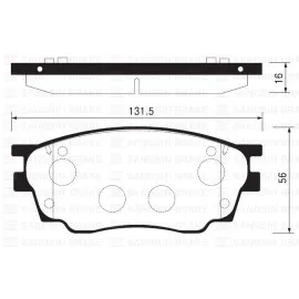 X Ön Balata Mazda 6 1.8 02 >1.8Mzr 2.0Mzr 2.2 Mzr 2.5Mzr 07 > 09 > Gdb3309