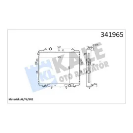 Motor Su Radyatoru H100 2.5Tdi 04+  (Brazing) Mt