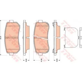 FREN BALATASI ARKA (HYUNDAI İ20 İ30 1.6 CRDI)