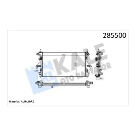Motor Su Radyatörü [ Fiat Ducato, Peugeot Boxer, Citroen Jumper 2.2 Hdi Brazing ]