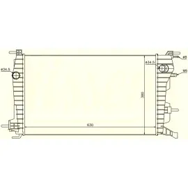 Radyator Fluence 1.5Dci Mek. 630X368X34 637616