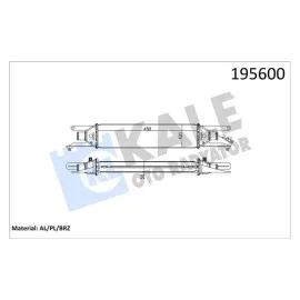 Turbo Radyatörü [ Fiat Linea 1.3 Jtd Al+Al 2007- ]