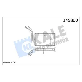 Kalorifer Radyatörü [ Ford Transit T15 Turbo 1996-1999 (V184) 2001- Brazing ]