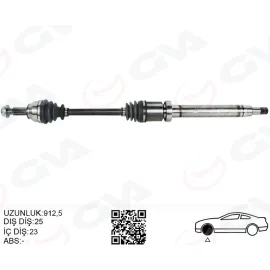 ÖN AKS KOMPLE SAĞ FORD COURIER 1.5 1.6 TCDI 14 17