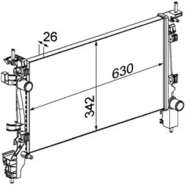 Radyatör Peugeot Bipper-Citroen Nemo-Fiat Fiorino 1.3-1.4 Hdi 08