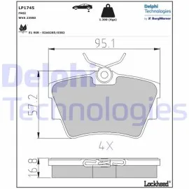 Fren Balatasi Arka Nissan Primastar / Opel Vivaro / Renault Trafic / Vw Caravelle Transporter 98-