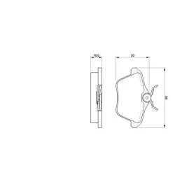 Arka Fren Balatasi Alfa Romeo 156 97 05 166 98 07 164 93 98 Lancia Kappa 95 01