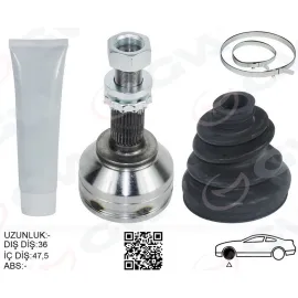 AKS KAFASI DIŞ SAĞ - SOL QASHQAI J10 KASA 1.5 DCI - 1.6 BENZ. 07-13