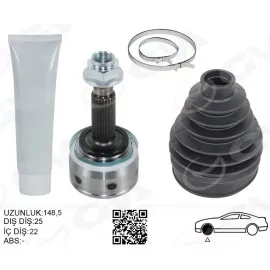 Aks Kafasi Diş Hyundai Bayon 1.0L 1.4L G3Le G4Lc 21- / Kia Rio. Stonic 1.4L G4Lc 19- 25X22X52.5