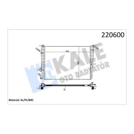 Motor Su Radyatörü [ Renault Fluence 1.6 Benzinli Brazing ]