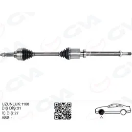 Komple Aks Ön Sağ Custom 17> 2.0 Ecoblue Auto Am