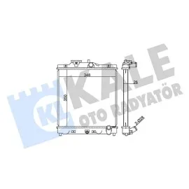 Motor Su Radyatörü [ Honda Civic V , Vi , Hr- , V 1995- 350X348X26Mm Brazing Mt ]