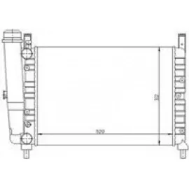 RADYATÖR UNO 70 1.4 ie-1.5 ie MEK 520x322x23
