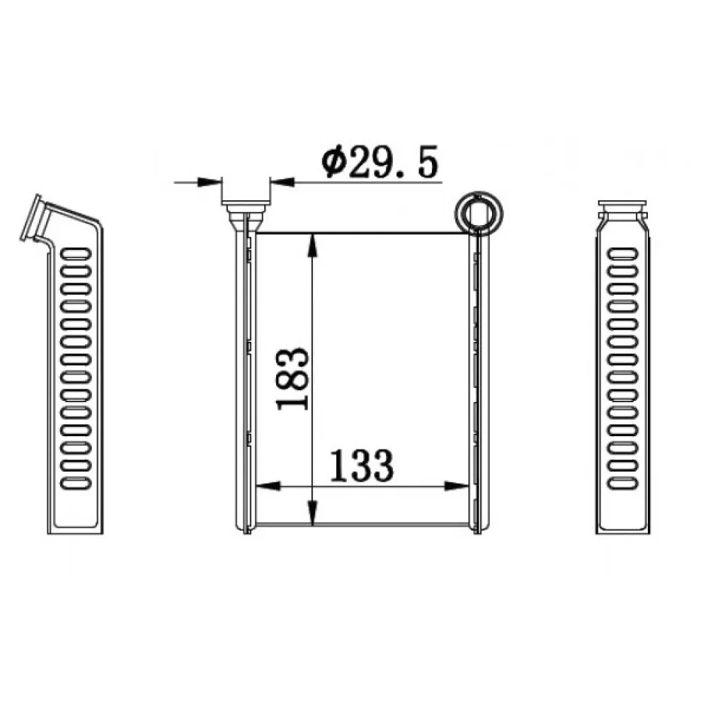 Kalorifer Radyatörü Clio Iv-Logan Ii 13 130X185X26