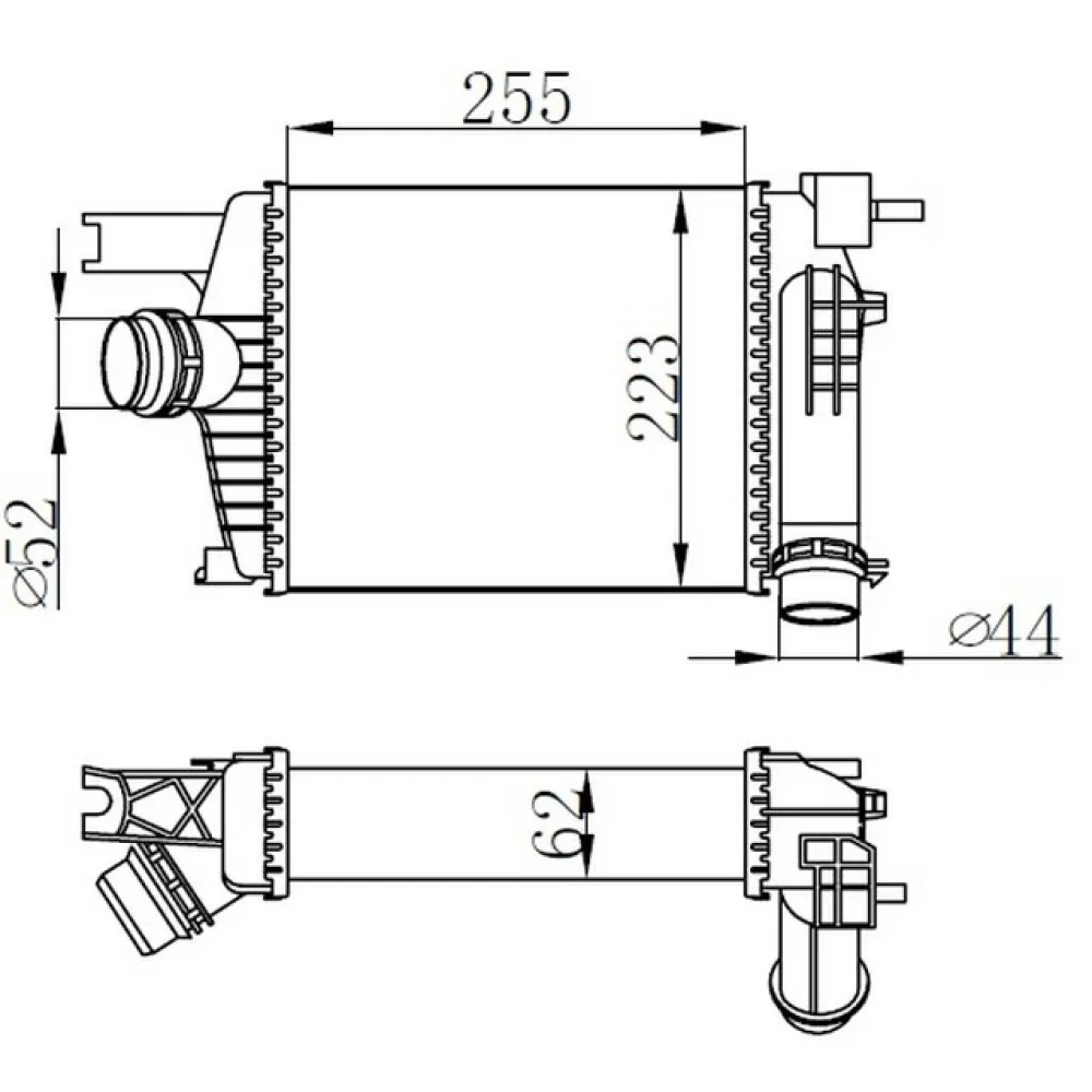 Turbo Radyatörü Intercooler Clio Iv-Captur-Logan Ii-Sandro Ii 1.5Dci-Clio Iv-0.9Tce-1.2Tce-1.6 13