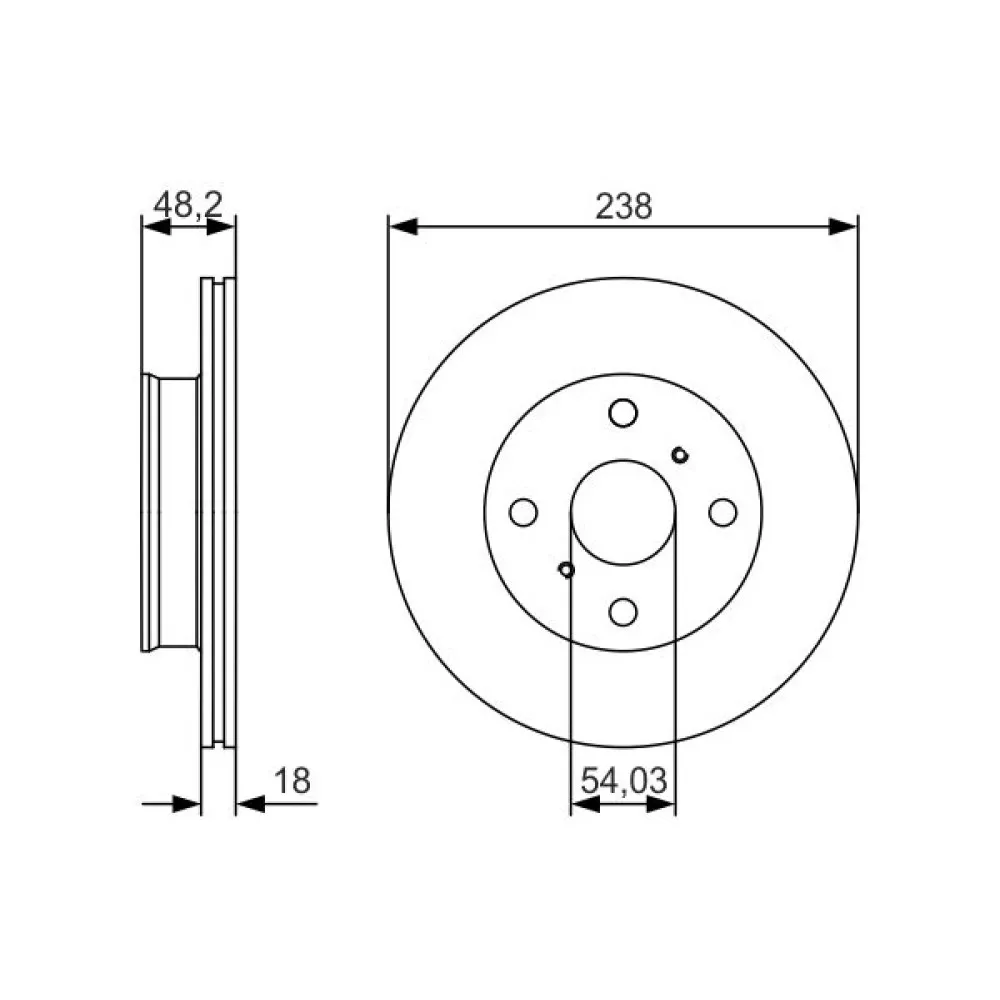 Fren Diski Ön Havali Toyota Corolla 87-92