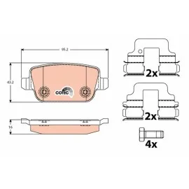 Fren Balatasi Arka ( Ford Mondeo -Focus S-Max 06-