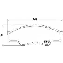 Ön Balata Toyota Hilux Iii Pickup 2.5D-4D 06 Gdb3500