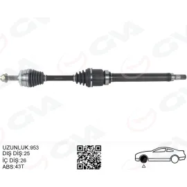 ÖN AKS KOMPLE SAG VOLVO S40 I V40 I 1.8-2.0 97 04