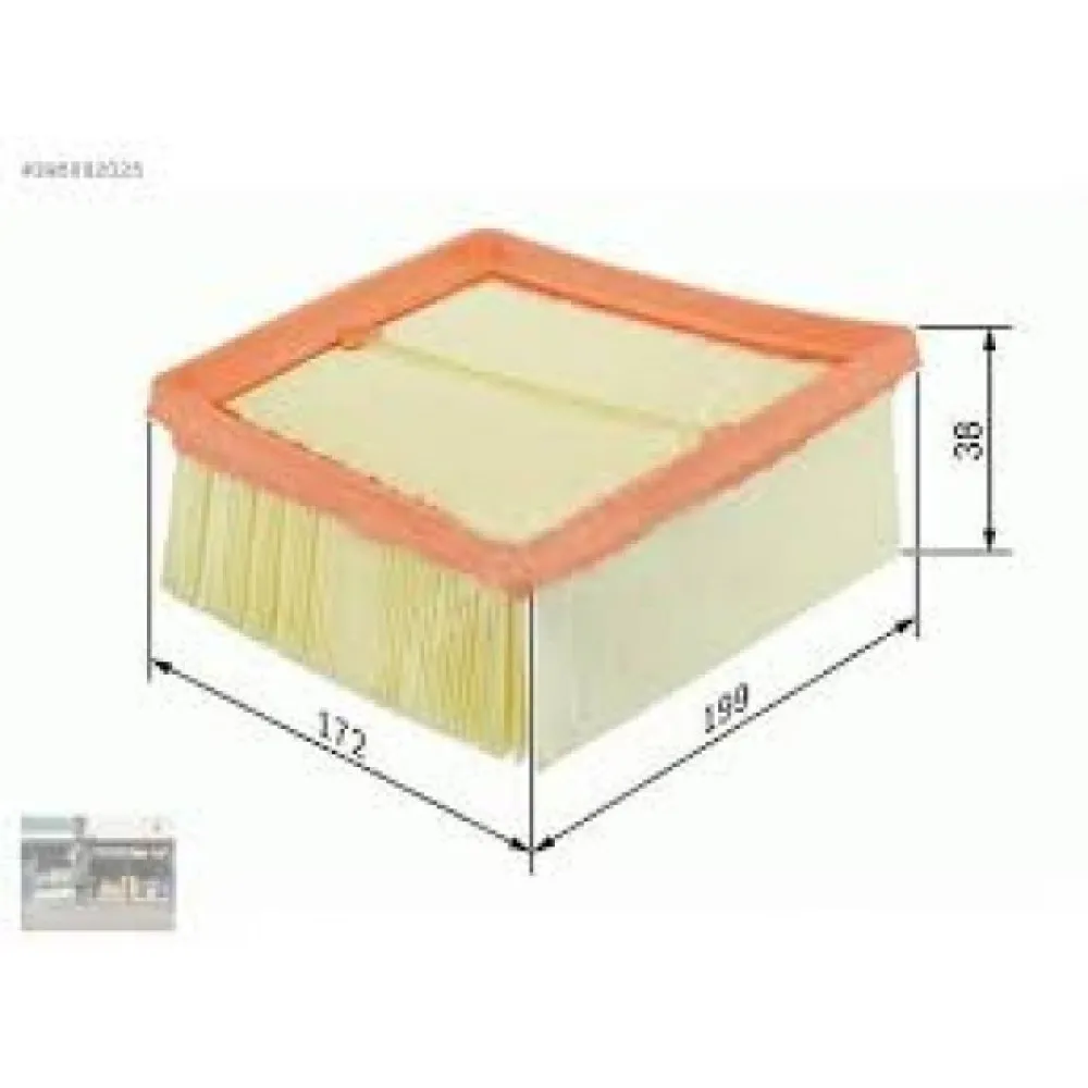 Hava Filtresi Fiesta V   1.6Tdci  05-